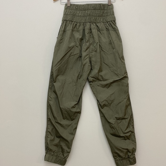 Free People The Way Home Jogger Pants Women's Small Pull On Green - Picture 7 of 10